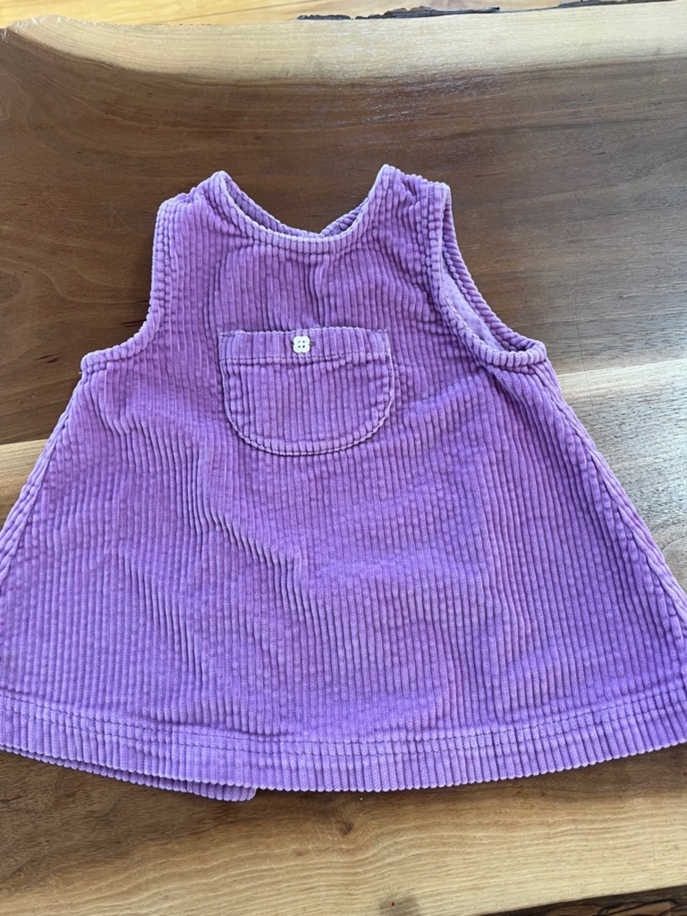Purple Corduroy Baby Dress